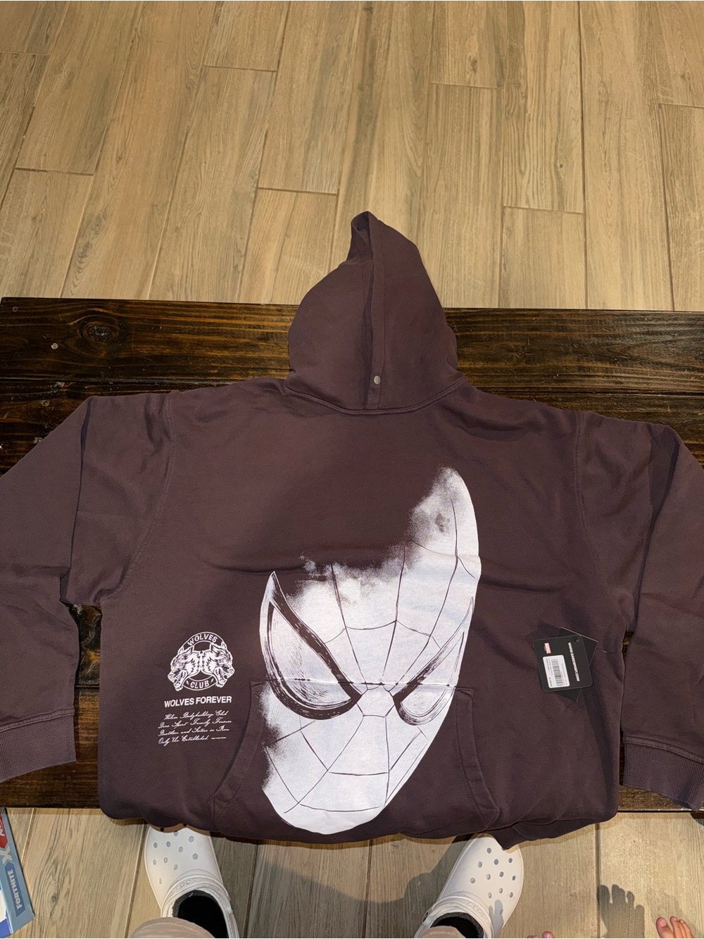 Darc Sport x Marvel Spider-Man 1/500 purple night hoodie